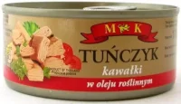 Тунець кусочками в олії MK 170 г