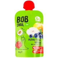 Пюре яблуко-груша-чорниця Bob snail 90 г