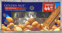 Шоколад з цілим мигдалем і родзинками  Millennium 100 г