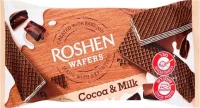 Вафлі зі смаком какао з молоком Roshen 216 г