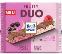 Шоколад молочний малина-смородина Duo Ritter Sport 218 г
