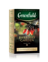 Чай чорний листовий з ароматом барбарису Barberry garden Greenfield 100 г