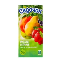 Сік Мультифруктовий з м'якоттю Садочок 950 мл