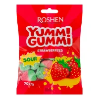 Желейки полуниця Strawberries Yummi Gummi Рошен 70 г