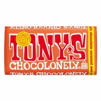 Шоколад молочний з карамеллю та сіллю Tony`s 90 г