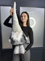 Новорічна декоративна фігура гнома 100 см