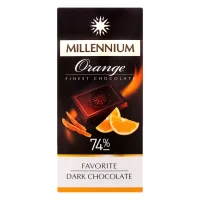 Шоколад чорний з апельсином 74% Millennium 100 г
