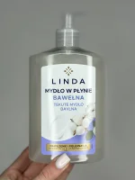 Рідке мило бавовна з дозатором Linda 500 мл