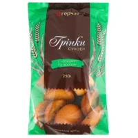 Грінки святкові з часником та кропом Герчак 250 г