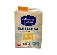 Вершки 18% Mleczna dolina 500 мл