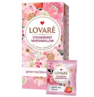 Чай зелений з ягодами Strawberry Marsmallow Lovare 24х1,5 г