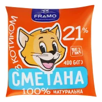Сметана з котиком 400 г