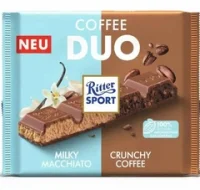 Шоколад молочний з кавово-какаовою начинкою Duo Ritter Sport 218 г