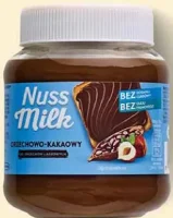Шоколадна паста без цукру з горіховим смаком Nuss Milk  350 г