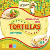 Тортилья кукурудзяна 4 шт Перша приватна пекарня 265 г