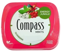 Цукерки без цукру м`ятні з гуараною Compass 14 г