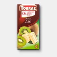 Шоколад білий з ківі без цукру та без глютену Torras 75 г