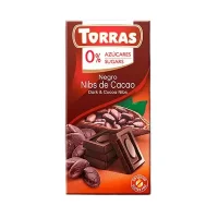 Шоколад чорний без цукру та без глютену Torras 75 г