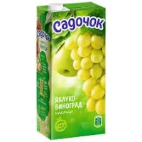 Садочок Яблучно-виноградний нектар білий 950 мл
