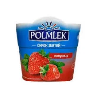 Крем-сир  полуниця Polmlek 150 г