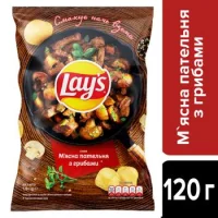 Чипси м'ясна пательня з грибами Lays 120 г