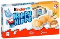 Вафельний батончик з молочно-горіховою начинкою Happy Hippo Kinder 5х20.7 г