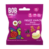 Фруктовий снек яблуко - чорна смородина  Bob 20 г