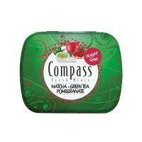 Цукерки без цукру м`ятні з матчею, зеленим чаєм Compass 14 г