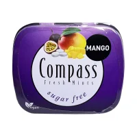 Цукерки без цукру м'ятні з манго Compass 14 г