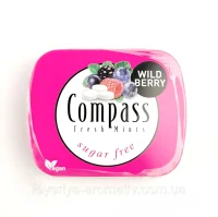 Цукерки без цукру м`ятні з лісовими ягодами Compass 14 г