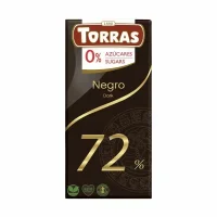 Шоколад чорний 72% без цукру та глютену Torras 75 г