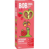 Цукерки натуральні Яблучно-Полуничні Bob snail 30 г