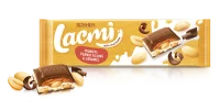 Шоколад молочний з арахісом, арахісовою начинкою та карамеллю Lacmi 295 г