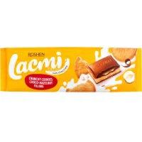 Шоколад молочний з хрустким печивом  Lacmi 265 г