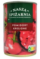 Помідори різані без шкірки консервовані Nasza Spizarnia 400 г
