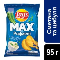 Чипси зі смаком сметани та цибулі Lays 95 г